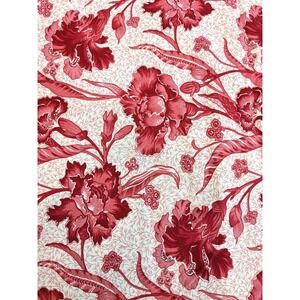 2 Yards Cottage China RJR Quilting Fabric Red Oriental Floral 72x44